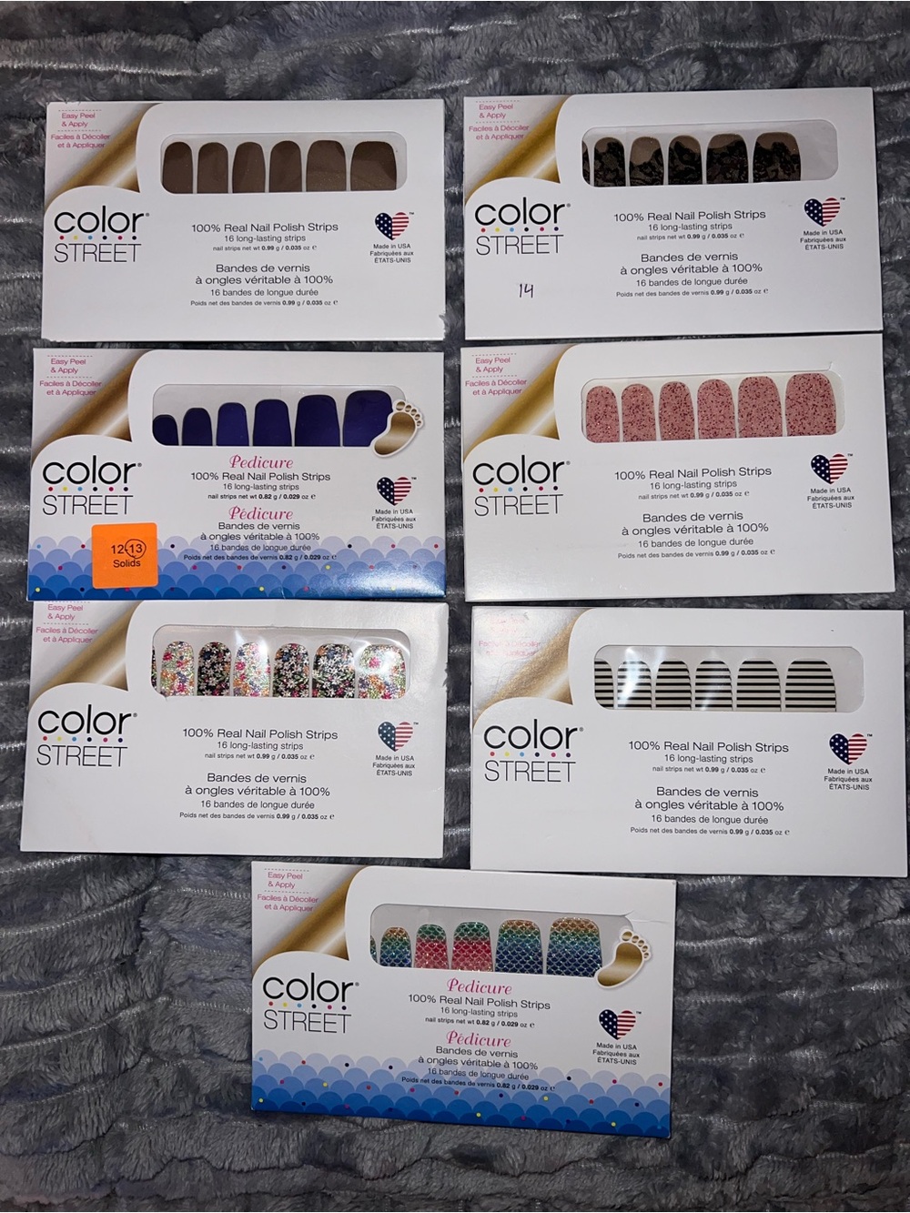 Color Street Nail Polish Strips Variety Pack - Nails, Toes & Overlay multipack